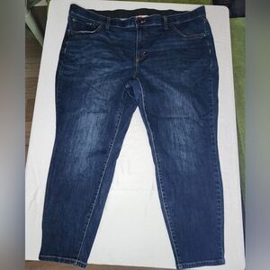 EVRI Jeans Dark Wash More Curvy Skinny Fit Size 22